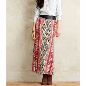 ANTHROPOLOGIE Vanessa Virginia Fair Isle Knit Maxi